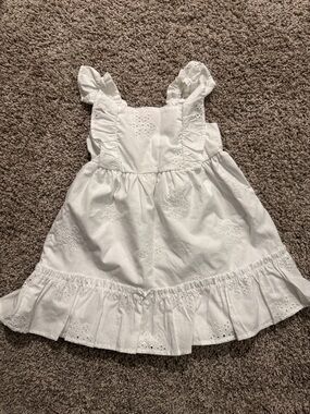 wonder nation White Eyelet Ruffle Sundress NWOT